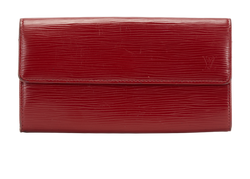Louis Vuitton Sarah Wallet, Epi, Red, CA5110, 1*